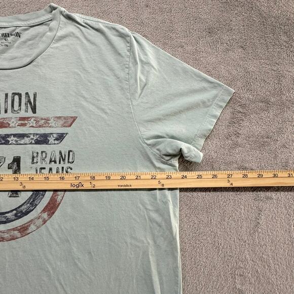 True Religion T Shirt Mens Size 2XL Printed Graphic Crewneck Streetwear Rap - Picture 5 of 5